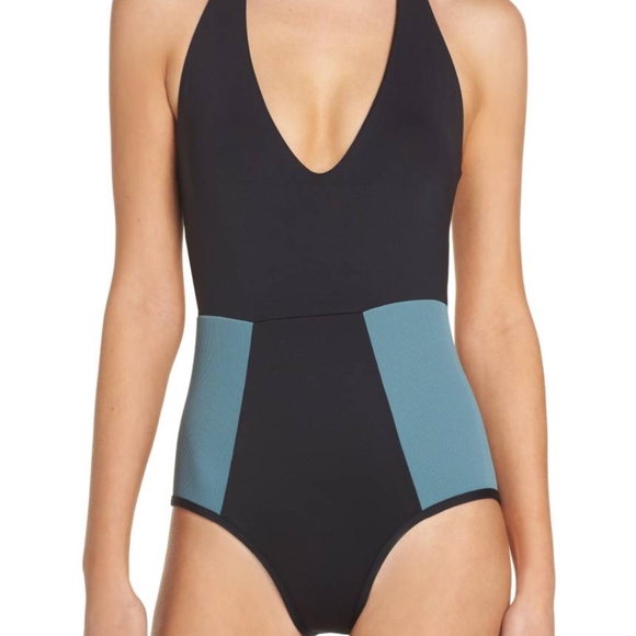 L*Space Swim Ribbed FIRESIDE One Piece - Picture 2 of 10